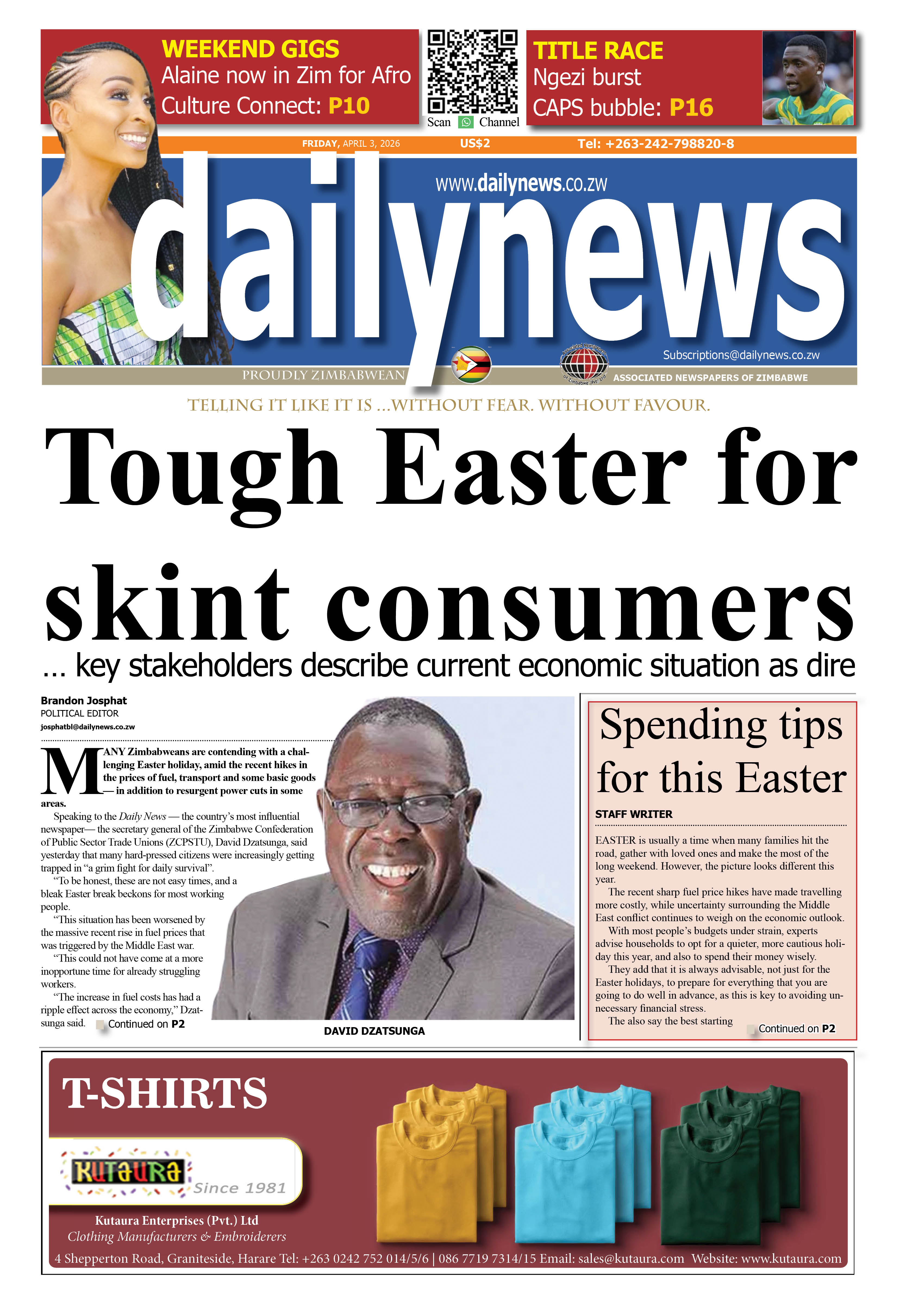 Friday  3 April 2026